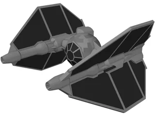 Star Wars T-Invader 3D Model preview