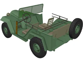 GAZ 67B 3D Model preview