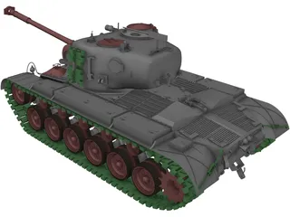 Pershing 3D Model preview