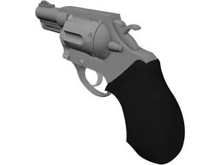 Smith&Wesson Snub Nose 357 Magnum 3D Model preview