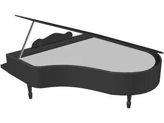 Grand Piano 3D Model preview
