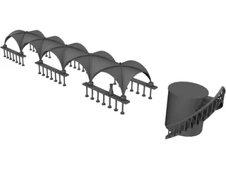 Temple 3D Model preview