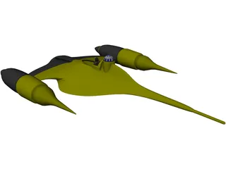 Star Wars Episode II Naboo Fighter 3D Model preview