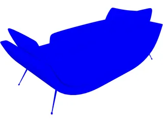 Sofa Evento 3D Model preview