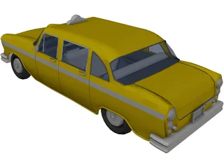 Taxi USA 3D Model preview