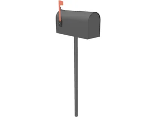 Mail Box USA 3D Model preview