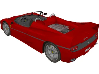 Ferrari F50 (1995) 3D Model preview