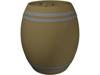 Beer Barrel Dispencer 3D Model preview