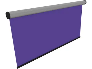 Projector Screen 3D Model preview