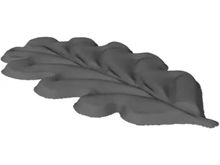 Oak Blade 3D Model preview