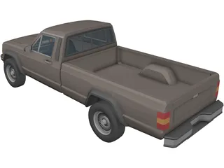 Jeep Cherokee Pickup 3D Model preview