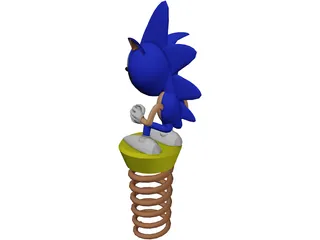 Sonic The Hedgehog 3D Model preview