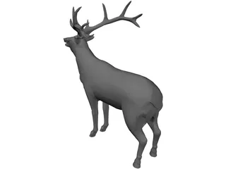 Elk 3D Model preview