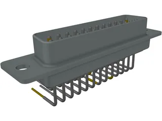 Plug D-25 3D Model preview