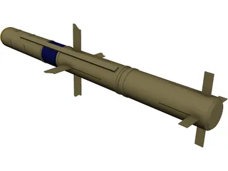 TOW Missile 3D Model preview