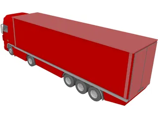 DAF Truck 3D Model preview