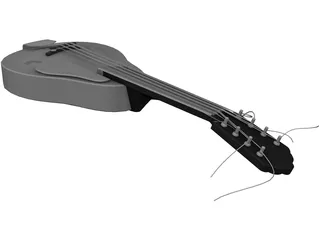 Mandolin 3D Model preview