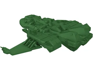 Spaceship 3D Model preview