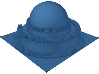 Cenotaph Issac Newton 3D Model preview