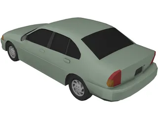 Mitsubishi Mirage 3D Model preview