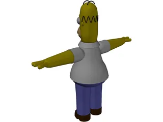 Simpsons Homer 3D Model preview