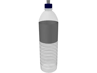 Bottle Sparkletts 3D Model preview