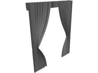 Curtain 3D Model preview