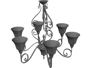 Chandelier 3D Model preview