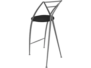 Yamakado Cinderella Tabouret 3D Model preview
