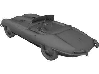 Jaguar XKE Roadster 3D Model preview