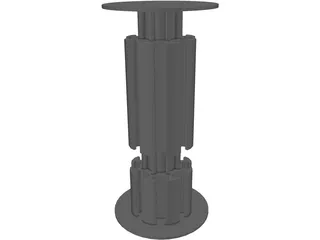 Octanorm M100 Connector 3D Model preview