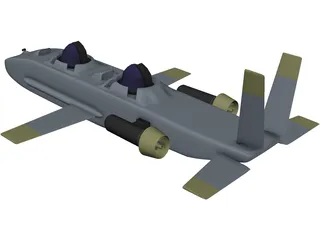 Deepflight Aviator 3D Model preview