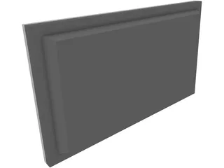 Flat Screen TV 3D Model preview