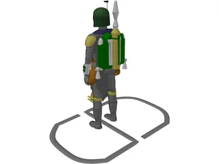 Star Wars Bobafett 3D Model preview