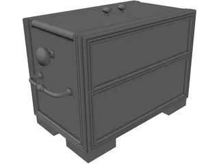 Asian Style Box 3D Model preview
