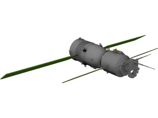 Shenzhou Chinese Spacecraft 3D Model preview