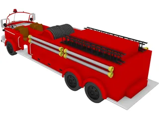 Fire Engine 3D Model preview