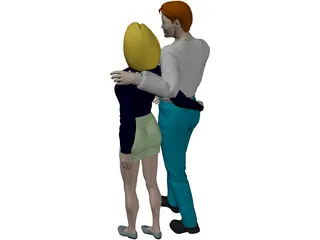 Man and Woman 3D Model preview
