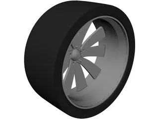 Rim Boyd Coddington Turbine 3D Model preview