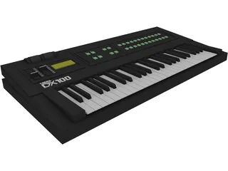 Synthesizer Yamaha DX100 3D Model preview