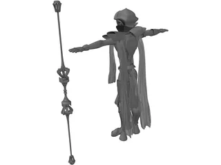 Female Character 3D Model preview