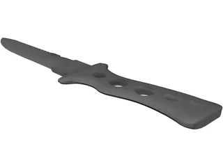 Knife Diving 3D Model preview
