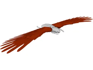 Egyptian Winged Scarab 3D Model preview