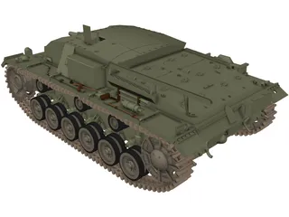 Sturmgeschuetz III 3D Model preview