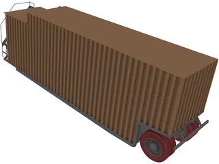 Frac Tank 3D Model preview