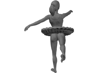Ballerina 3D Model preview