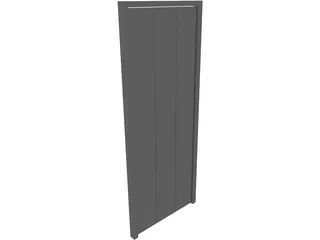 Door Decorative Center Panel 3D Model preview