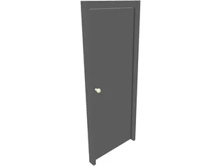 Door Single 3D Model preview