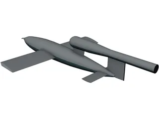 V-1 Buzz Bomb 3D Model preview