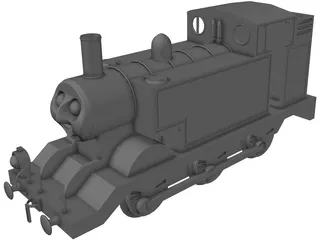 English Fantasy Tank Engine 3D Model preview
